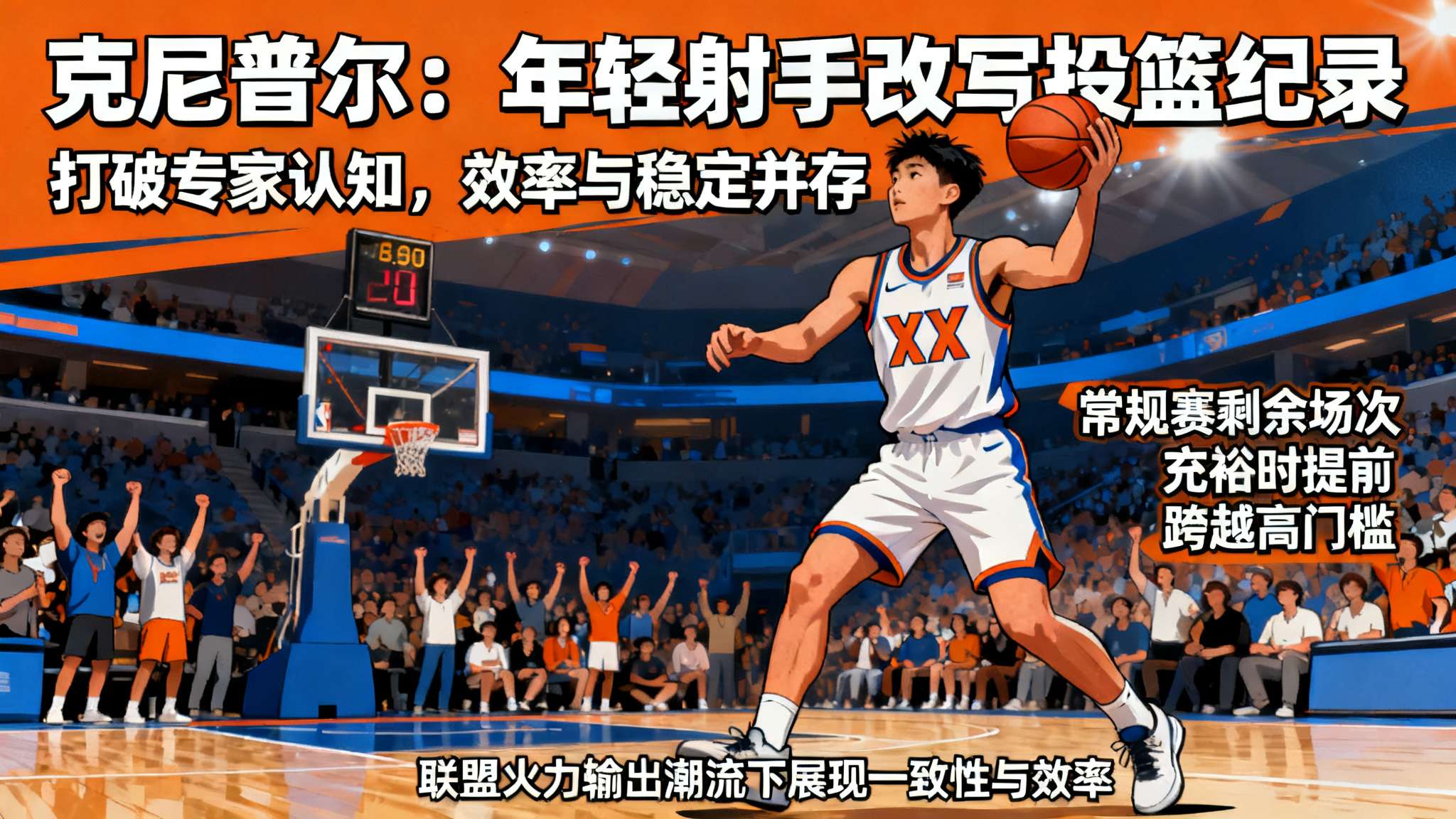 克尼普尔成为NBA历史上单赛季投进250记三分最年轻的球员 一直以来,在很多专家和教练眼里,大批经验丰富、身体素质巅峰期正盛的射手才有机会不